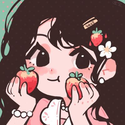 个性情头高清微信头像图片大全 卡通可爱情侣头像呆萌一对