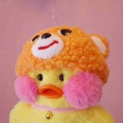 非常可爱的小黄鸭情头唯美图片 小黄鸭情侣头像一对两张