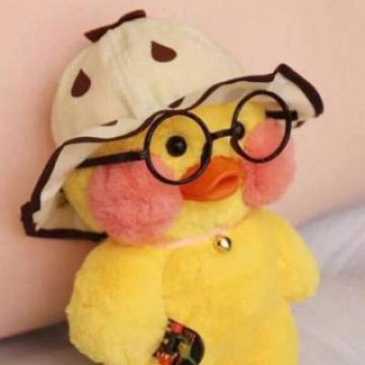 非常可爱的小黄鸭情头唯美图片 小黄鸭情侣头像一对两张