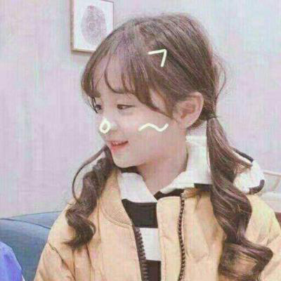 小孩子情侣头像萌萌哒可爱一对真人高清图片