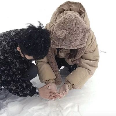 浪漫甜蜜头像情侣 雪景情侣图片大全唯美
