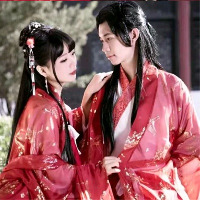 古风情头真人汉服图片 唯美一对古风汉服情侣头像
