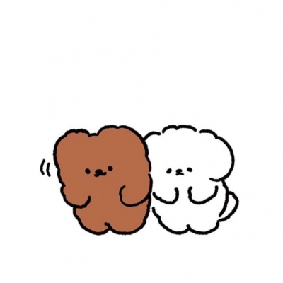 可爱绘画卡通狗狗情头图片