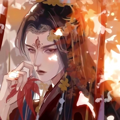 高清唯美情头古风一男一女手绘图片 唯美古风手绘情头