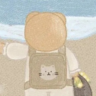 海边可爱背影情头图片