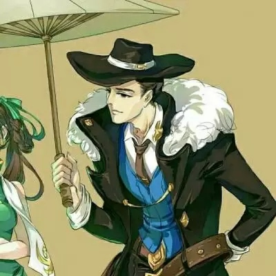 王者荣耀一男一女情侣头像动漫一左一右