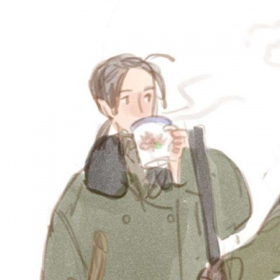高清一左一右的手绘动漫小众情头图片 超小众手绘情头