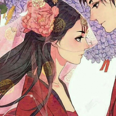 高清动漫的情侣头像一左一右唯美图片 动漫情侣唯美头像