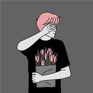 高清一男一女的文艺漫画情侣头像图片 文艺情侣头像手绘