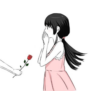 高清一男一女的文艺漫画情侣头像图片 文艺情侣头像手绘