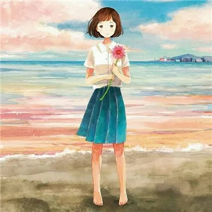 高清一男一女的文艺漫画情侣头像图片 文艺情侣头像手绘