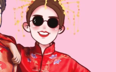 高清好看的时尚卡通情侣头像一对两张图片