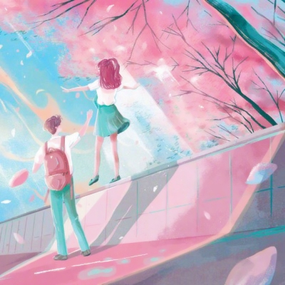 高清唯美两人一张的漫画情头图片 唯美情侣头像漫画