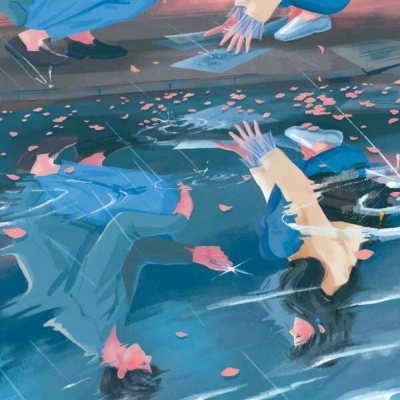 高清唯美两人一张的漫画情头图片 唯美情侣头像漫画