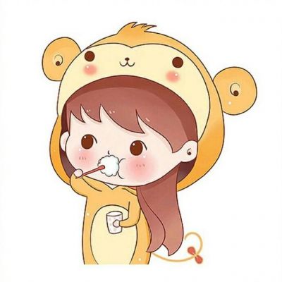高清超萌的情头卡通可爱一对两张图片 情侣头像卡通可爱简约