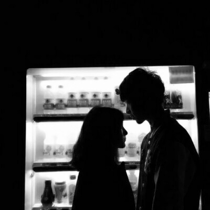 高清超甜的黑白男女双人头像图片 情侣头像黑白双人头像