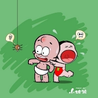 可爱的小破孩和小丫情侣头像 小破孩情侣头像图片大全