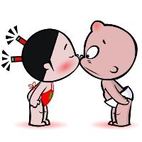 可爱的小破孩和小丫情侣头像 小破孩情侣头像图片大全