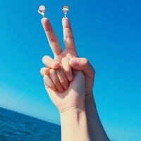 好看有创意的情侣头像手势一对两张 手势情侣头像一左一右
