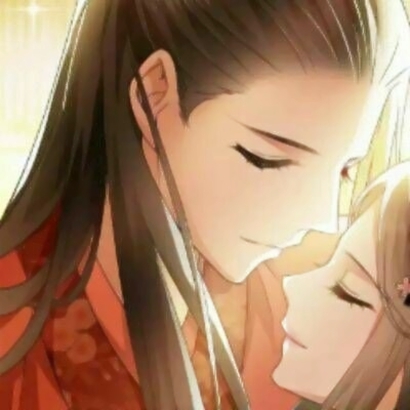 动漫版古风情头 情侣古风唯美头像一对
