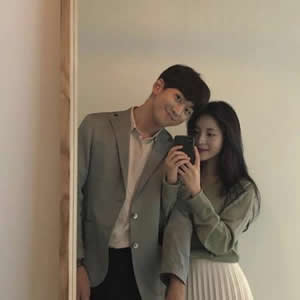 唯美清新的微信情侣头像图片