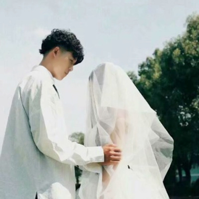 高清浪漫的婚纱情头像侣头像一对两张 婚纱情头