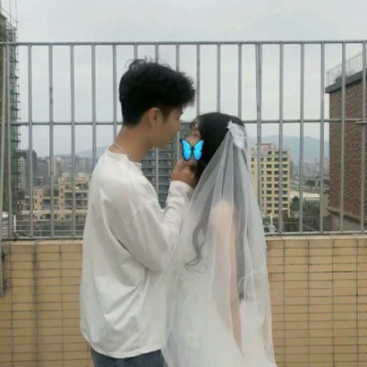 高清浪漫的婚纱情头像侣头像一对两张 婚纱情头
