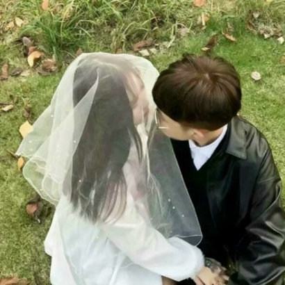 高清浪漫的婚纱情头像侣头像一对两张 婚纱情头