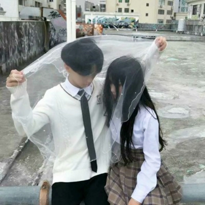 高清浪漫的婚纱情头像侣头像一对两张 婚纱情头