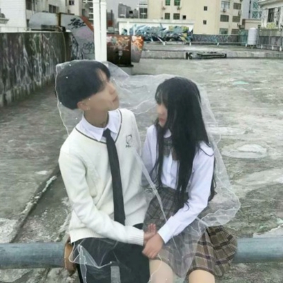 高清浪漫的婚纱情头像侣头像一对两张 婚纱情头