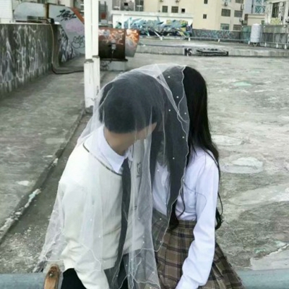 高清浪漫的婚纱情头像侣头像一对两张 婚纱情头