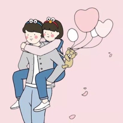 高清好看的卡通创意情侣头像图片 卡通有创意的情侣头像