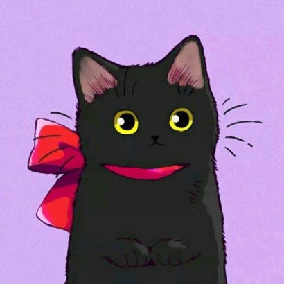 高清可爱的动漫猫咪情头一左一右图片 动漫猫咪情头图片