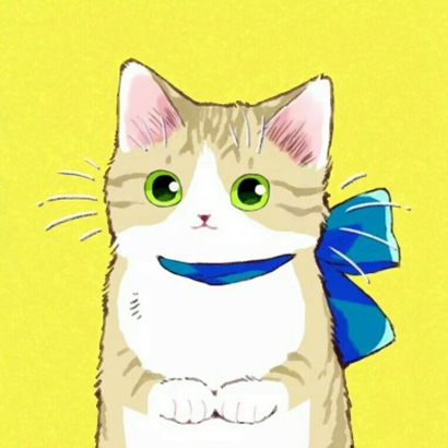 高清可爱的动漫猫咪情头一左一右图片 动漫猫咪情头图片