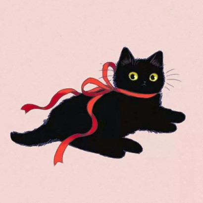 高清可爱的动漫猫咪情头一左一右图片 动漫猫咪情头图片