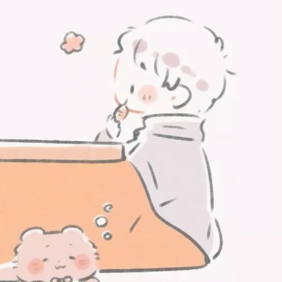高清腼腆可爱的简笔画情头一对两张 简笔画情侣头像可爱