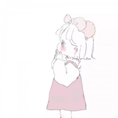 高清腼腆可爱的简笔画情头一对两张 简笔画情侣头像可爱