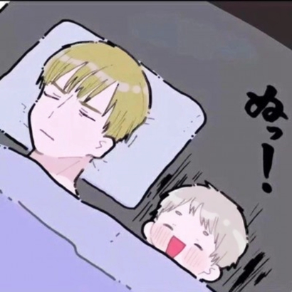 高清呆萌的二次元情侣头像一对两张 卡通呆萌的情侣头像