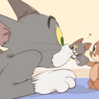 高清可爱的猫和老鼠的头像情侣图片 猫和老鼠头像图片大全