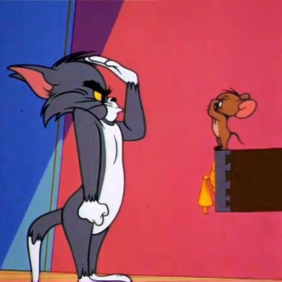 高清可爱的猫和老鼠的头像情侣图片 猫和老鼠头像图片大全