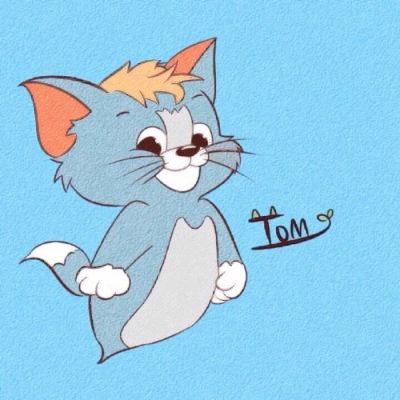 高清可爱的猫和老鼠情侣搞笑头像图片 猫和老鼠情侣头像一左一右