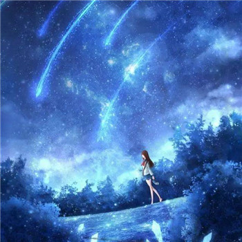 高清浪漫的星空情侣头像图片 情侣头像星空