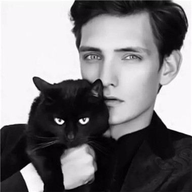 高清好看的情侣头像抱着猫咪帅气图片 情侣头像一男一女带猫