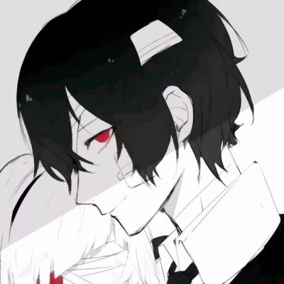 高清好看的漫画情头一左一右图片 漫画情头一男一女两张