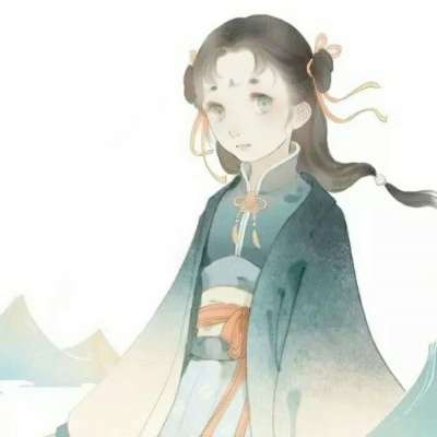 高清好看的动漫古风情头一对两张图片 古风情头动漫