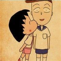 好看的小丸子跟花轮情侣cp头像 c樱桃小丸子和花轮情侣头像