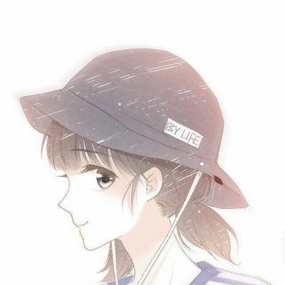 卡通情侣手机头像一男一女一对分开的 情侣头像一对两张分开