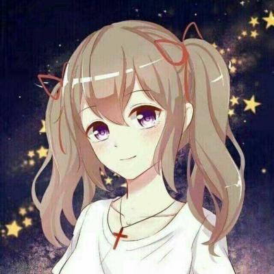 卡通情侣手机头像一男一女一对分开的 情侣头像一对两张分开