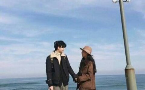 高清浪漫的海边情侣头像一男一女图片 海边情侣头像一对两张