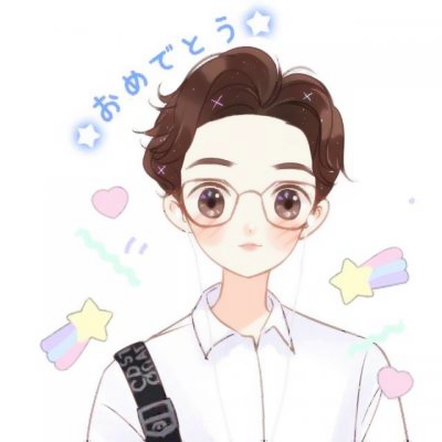好看可爱的手绘情头一对两张图片 情侣头像一男一女手绘动漫